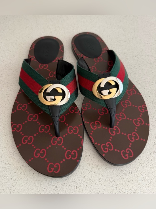 Gucci Shoes - Gucci Kika GG Web Flip Flop EU 39.5 US 9.5